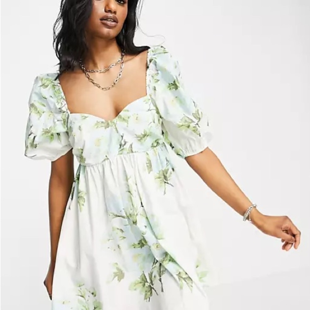 Free People Peony smocked mini dress